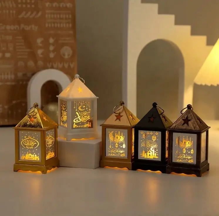 2026 Ramadan & Islamic Eid Decorations Mini Hanging Lanterns Plastic Guangdong Desktop Light