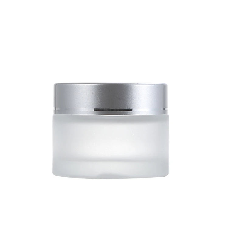 Customized Cosmetic Glass Cream Jar 5g 10g 15g 20g 30g 50g 100g Glass Clear Frosted Jar for Cream