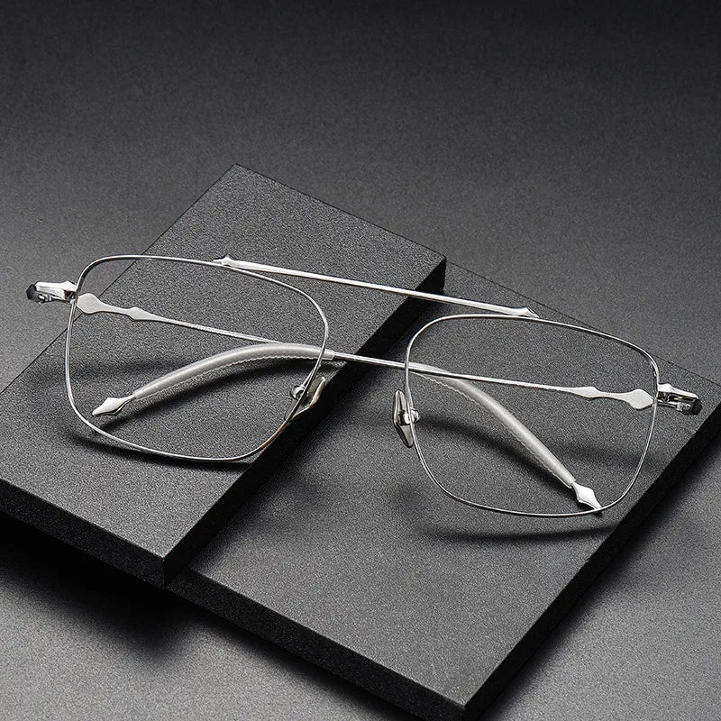CS-Martin High Quality Pure Titanium Spectacle Frame square Frame for Myopia
