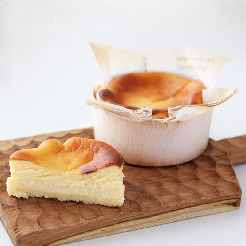 Disposable Wooden Round Bento Lunch Box Boxiodegradable Food Container Cake Cheese Charcuterie Platter Box