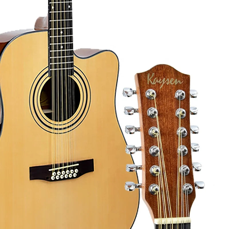 12 Strings 41 Inch China Factory Sale OEM Pickups Optional Acoustic Guitar