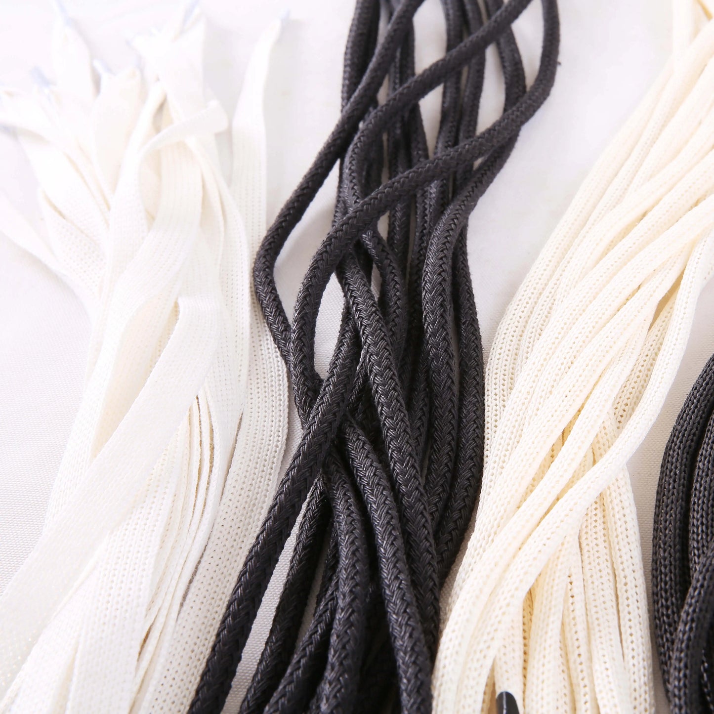 Knitted Braided Paper Rope Handles with Tips for Paper Shopping Bags