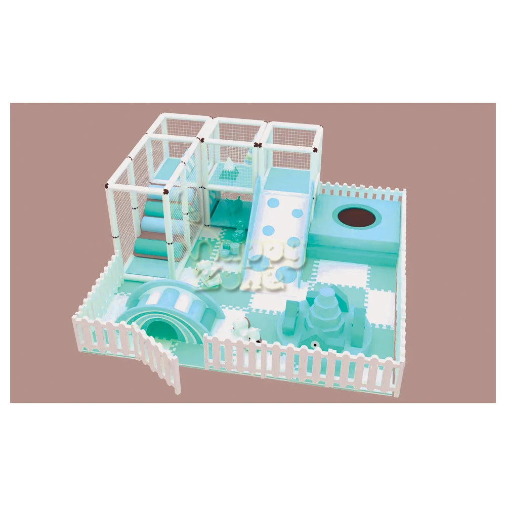 Mini Indoor Playground Equipment for Toddlers Soft Play Area with Trampoline and Ball Pool for Kids Parties