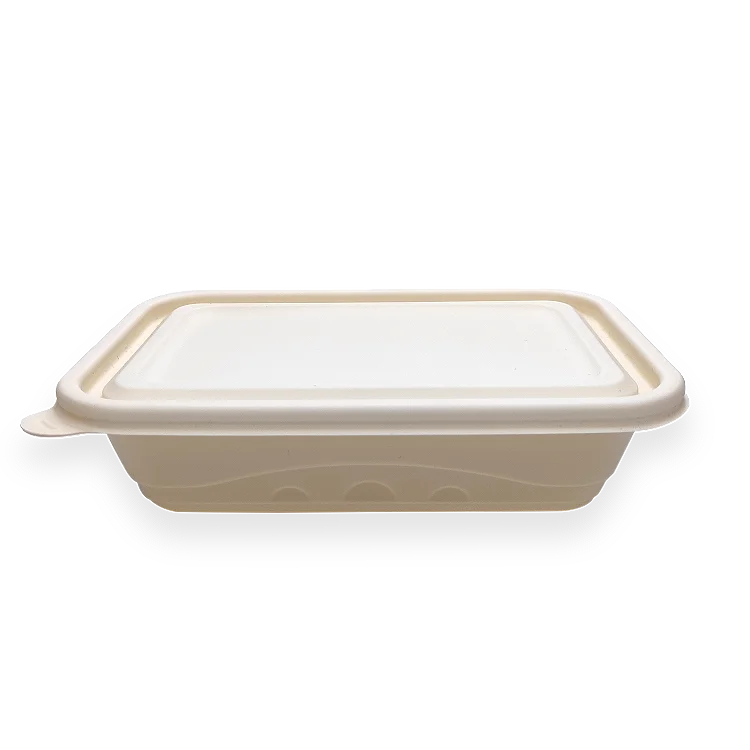 Biodegradable Cornstarch Food Container Compostable Disposable Meal Box for Restaurant & Party
