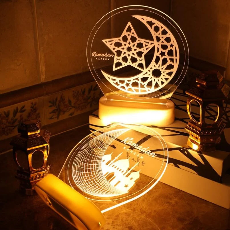 Ramadan Decoration Lights for Home Islamic Decoration EID MUBARAK Led Night Light Eid Mubarak Gift Ramadan Lantern EID AL ADH