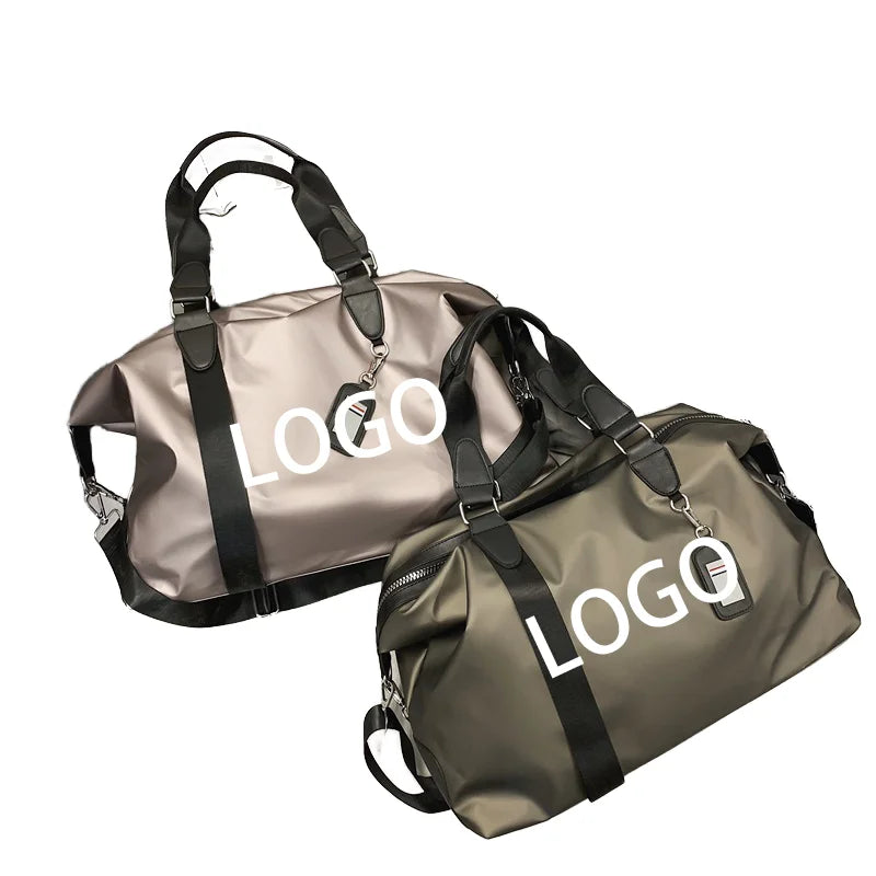 DICHOS High-Volume Unisex Portable  Fashionable Polyester Canvas Gym Bag Travel Messenger Yoga Bag with Zipper Closure Men Wo
