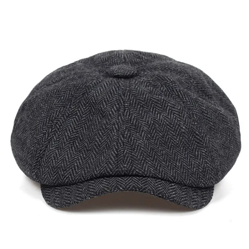 Fashion Men Classic Newsboy Gatsby Hat Blend  Vintage Flat Ivy Cabbie Cap
