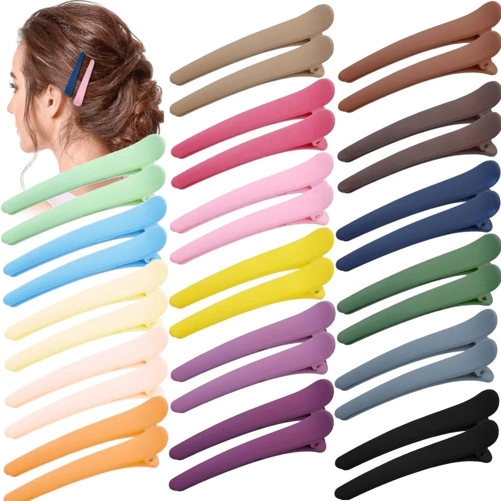 Wholesale Fashion Cute Salon Club Bangs Wash Face Hair Accessories Matte Makeup Hair Pins alligator Duck Clips Hair