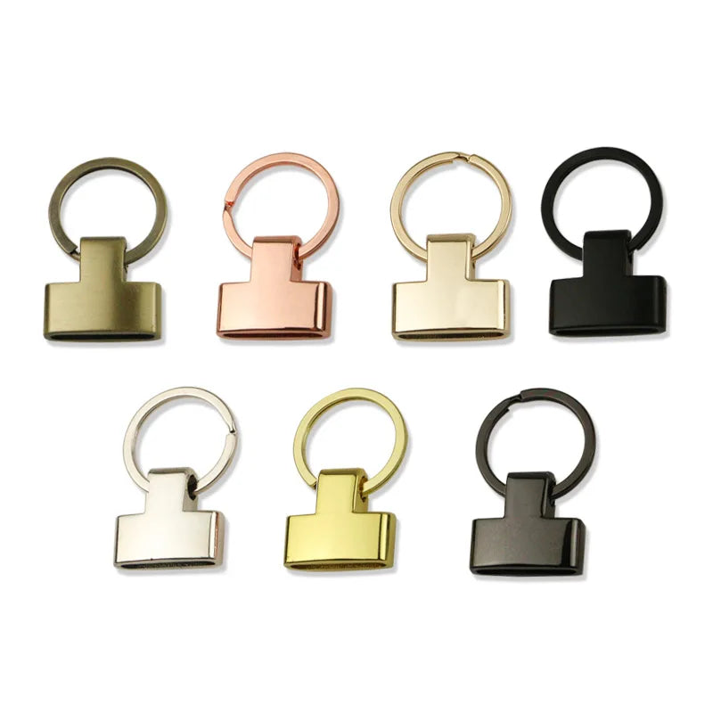 25mm Zinc Alloy Car Key Ring Buckle - Bag Hardware Accessory Leather Strap Connector Keychain for Handbags/Wallets