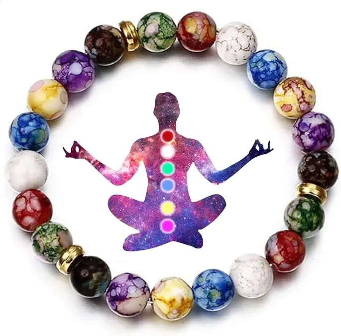High Quality 7 Chakras Original Balance Energy Volcanic Healing Stone Bracelet Chakra Bracelets for Women