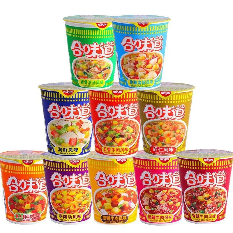 Hot Sale Family Pack Instant Spicy Ramen Noodles Fried Wheat Flour Box Portable Seafood Soup for Exportation