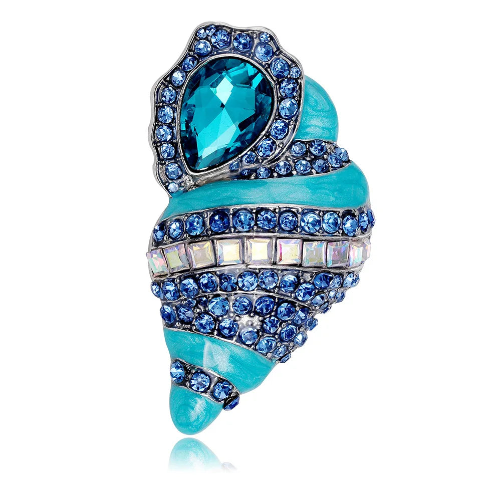 DRAL1103 New Medieval Style Conch Brooch High-end Retro Art and High-end Feel Brooch Accessories