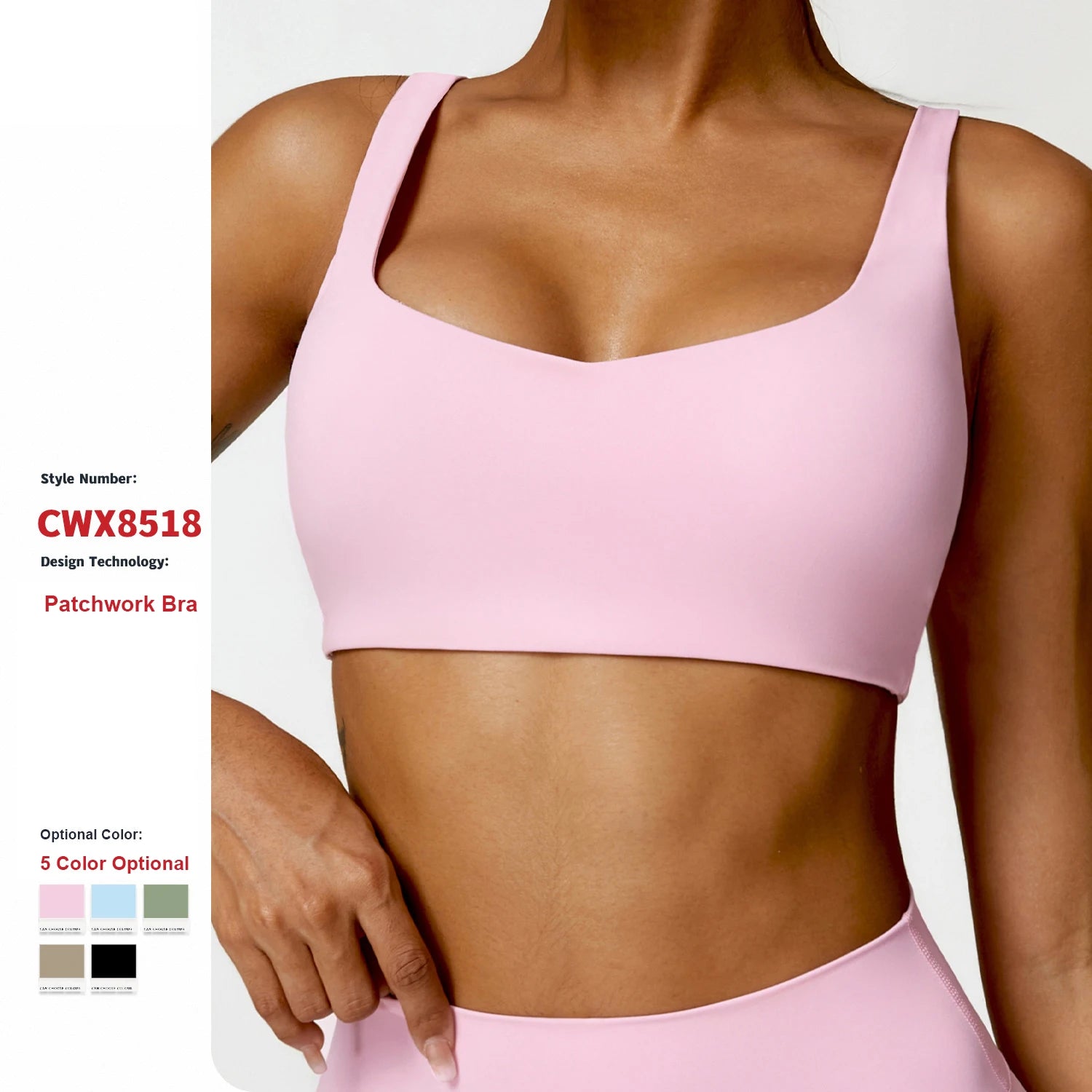 2024 Stock Ready High Quality Custom Logo Seamless Yoga Bra for Gym Running Fitness Athletic Vest Top Animal Sleeveless Sport