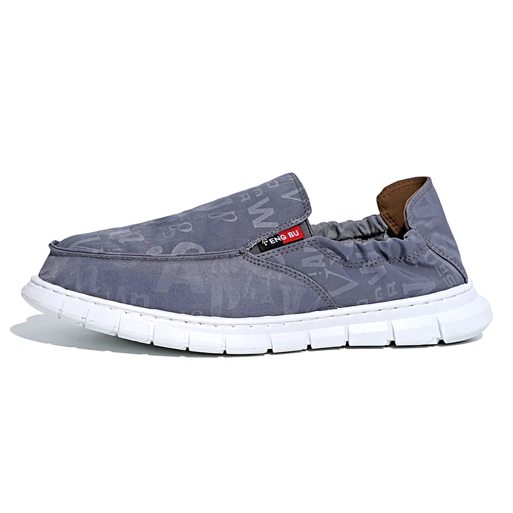 Casual Loafers Canvas Driving Shoes Waterproof Light Weight Slip-On Hot Sale Fashion Comfort Flexible Boat Shoes for Men