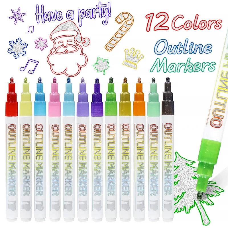 12 Colors Pastel Highlighter Set Fluorescent Pen Water Based Colored Custom Markers School Office Art Highlighters