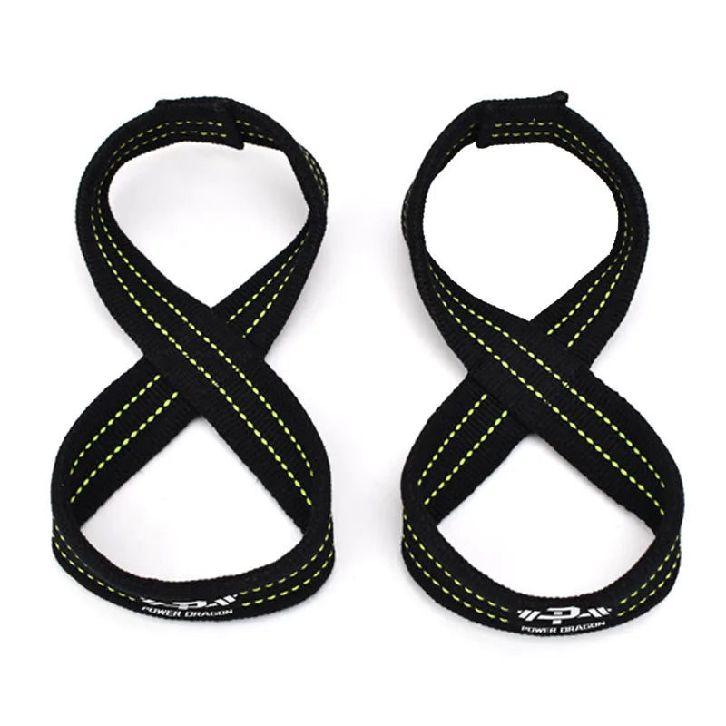 POWER  DRAGON  Workout Weight Lifting Wrist Support Straps Lifting Wrist Wraps Straps Eight Drawstring