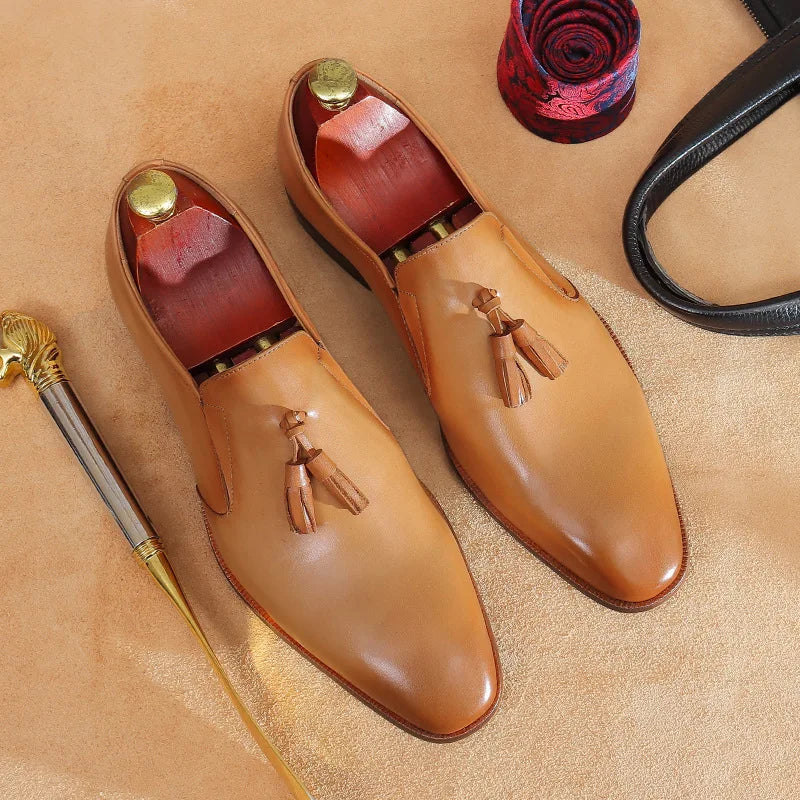 New Design Plus Size Men's Breathable Cow Genuine Leather Oxford Shoes Formal Business Office Career Professional Dress Shoes