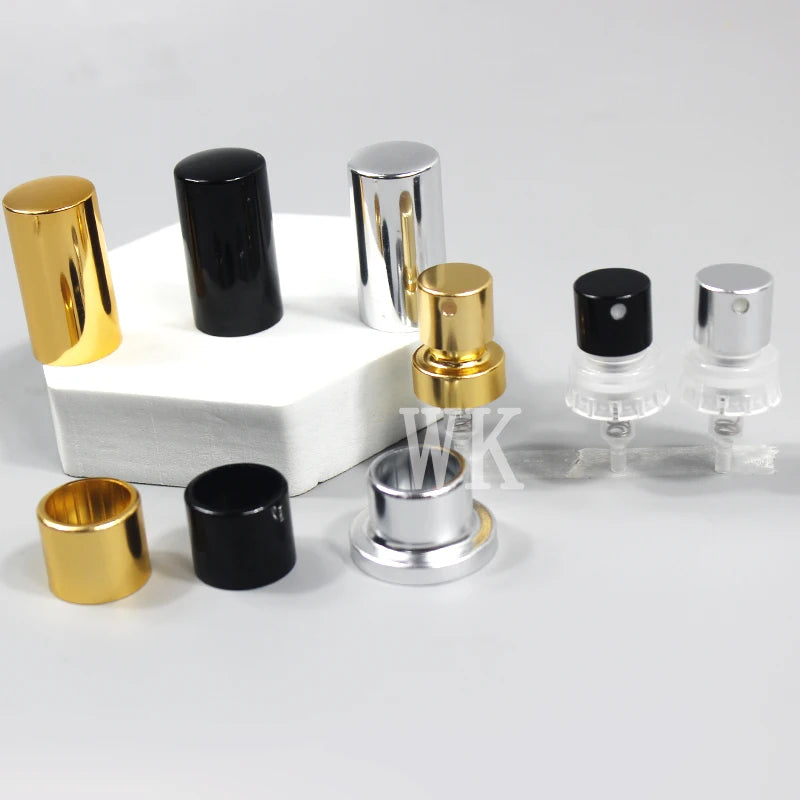 Customization Fine Mist Snap Aluminum Perfume Sprayer Snap on Sprayer Pump Snap on Sprayer Head  for Glass Perfume Bottles