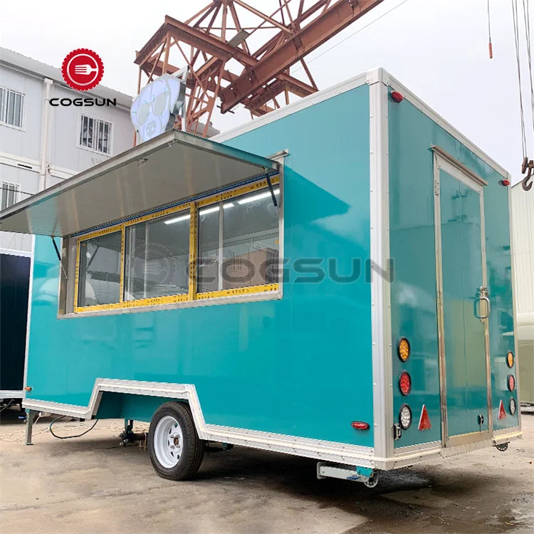 Custom Camper Van Hotdog Ice Cream Cart Mobile Fast Food Trailer Taco Mexican Lobster BBQ Food Truck for Sale