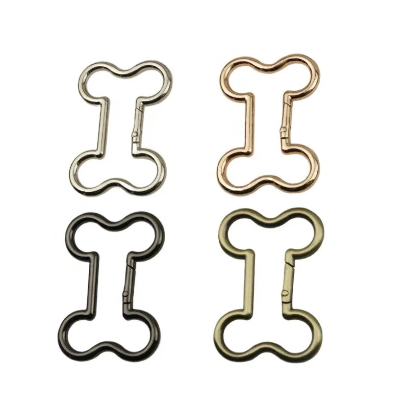 38mm Open Bone Egg-shaped Spring Ring Luggage Hardware Accessories Bag Belt Connecting Bone Buckle