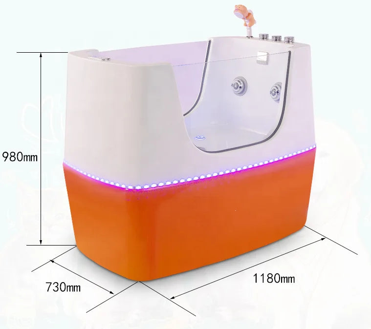 USMILEPET Factory Direct New Model Acrylic Dog Bath Tub Grooming for Pet Grooming Salon Dog Wash Station With Air Bubble