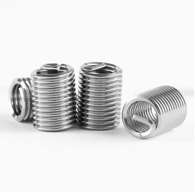 ANCETE Car Repair Spark Plug Thread Repair M12*1.25 1D-3D Din8140 304 Stainless Steel Polished Fully Threaded Helicoils Wire