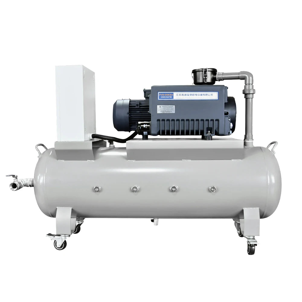 70m3/H -100KPa 380V 2200W AC Motor Rotary Vane High Pressure Vacuum Pump Set with 180L Air Storage Tank OEM