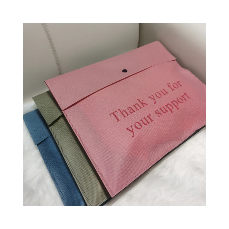 Custom Eco Non-woven Envelope Dust Bags Button Storage Clothing Packaging Bag for Garment Shoes Clothes