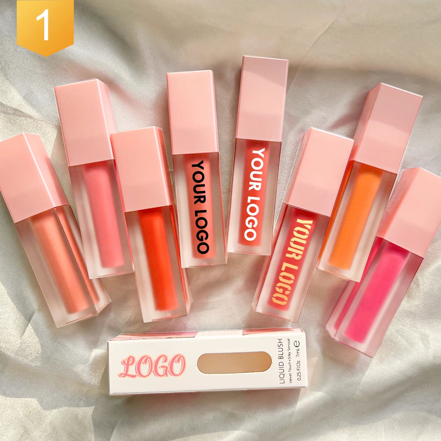 Liquid Blush 8 Color Natural Long-lasting Makeup Cream Blush Private Label No Logo