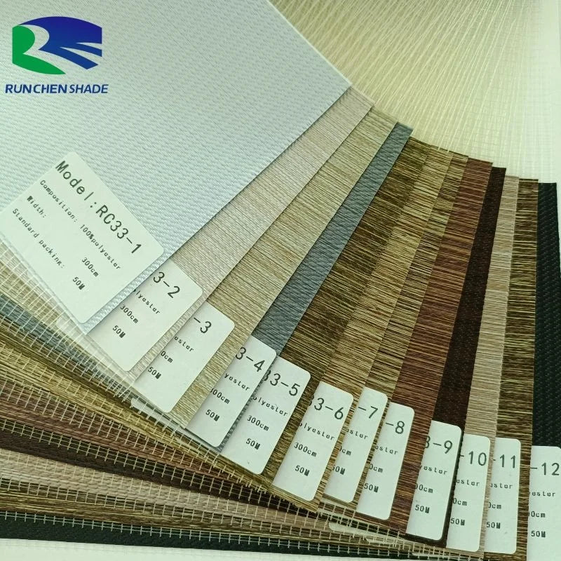 Factory Wholesale 100% Polyester Horizontal Zebra Blinds Fabrics Electric Format Vertical Pattern Roller Blinds for Everyday 