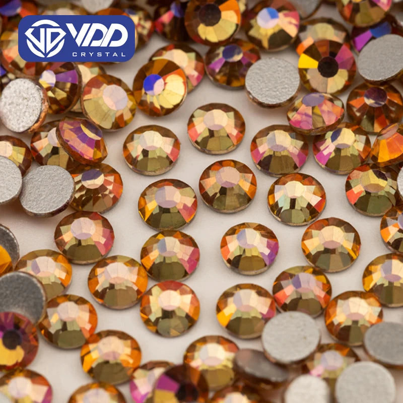 VDD 357 Magma-Hibiscus SS6-SS30 New Glass Rhinestone Crystal Flatback Glitter Strass Stones for Nail Art DIY Crafts Decoratio