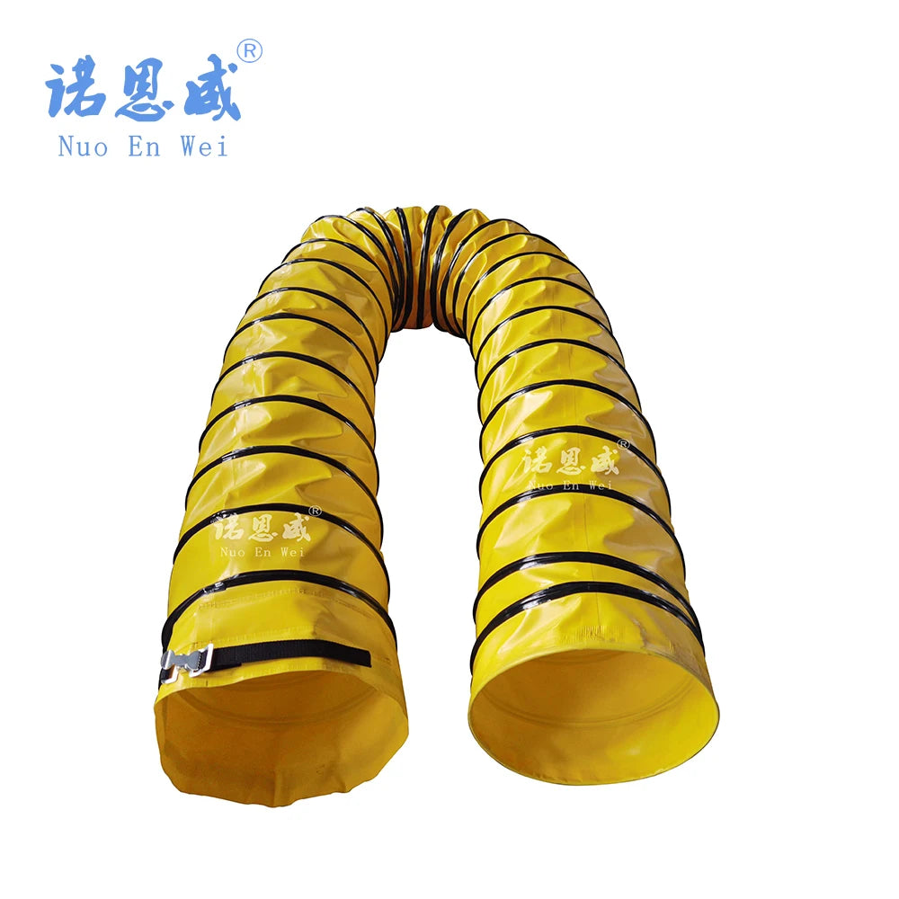 350mm 14inch 10m/piece  Compressible Industrial Ventilation Tunnel Pvc Ventilation Duct