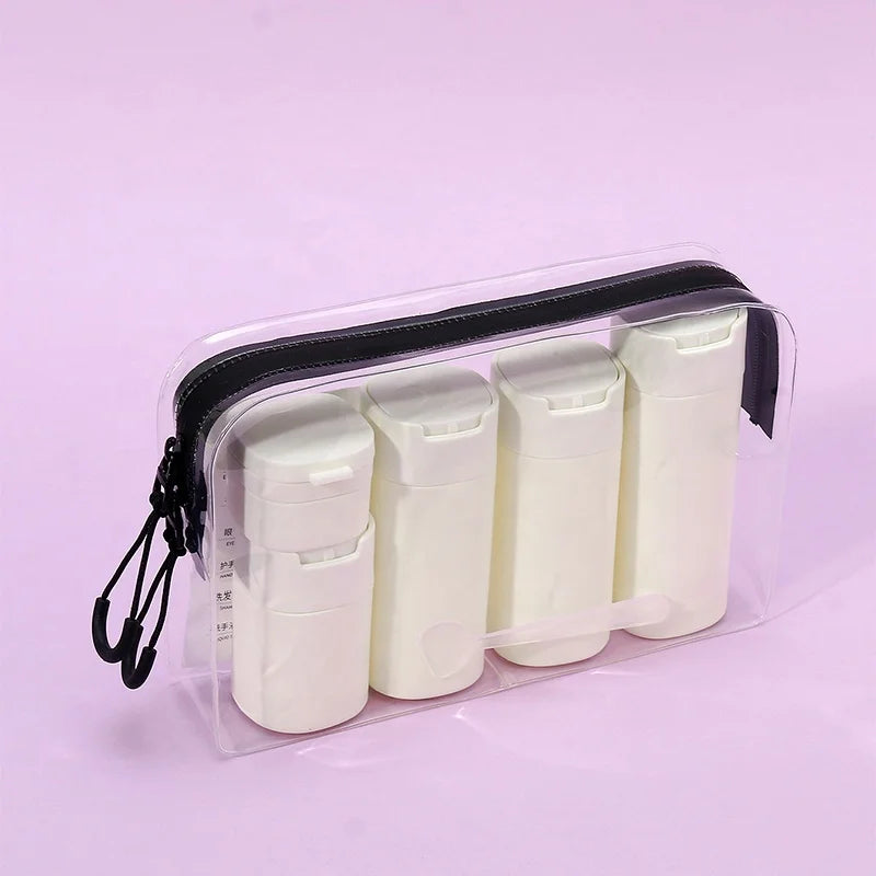 Travel Size Containers Bottles Mint Yellow 100ml 80ml 50ml 15g Refillable Squeezable Travel Toiletries Lotion Bottles