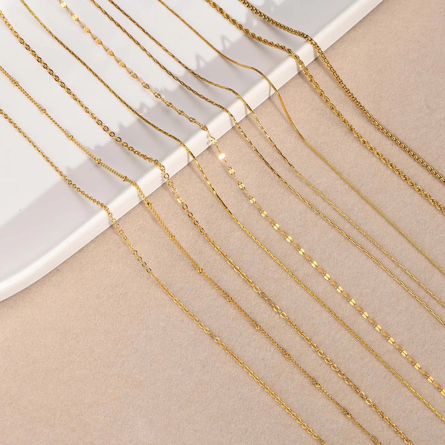 HOVANCI Stainless Steel Jewelry for Women Non Tarnish Gold Carabiner Customizable Necklace Wholesale