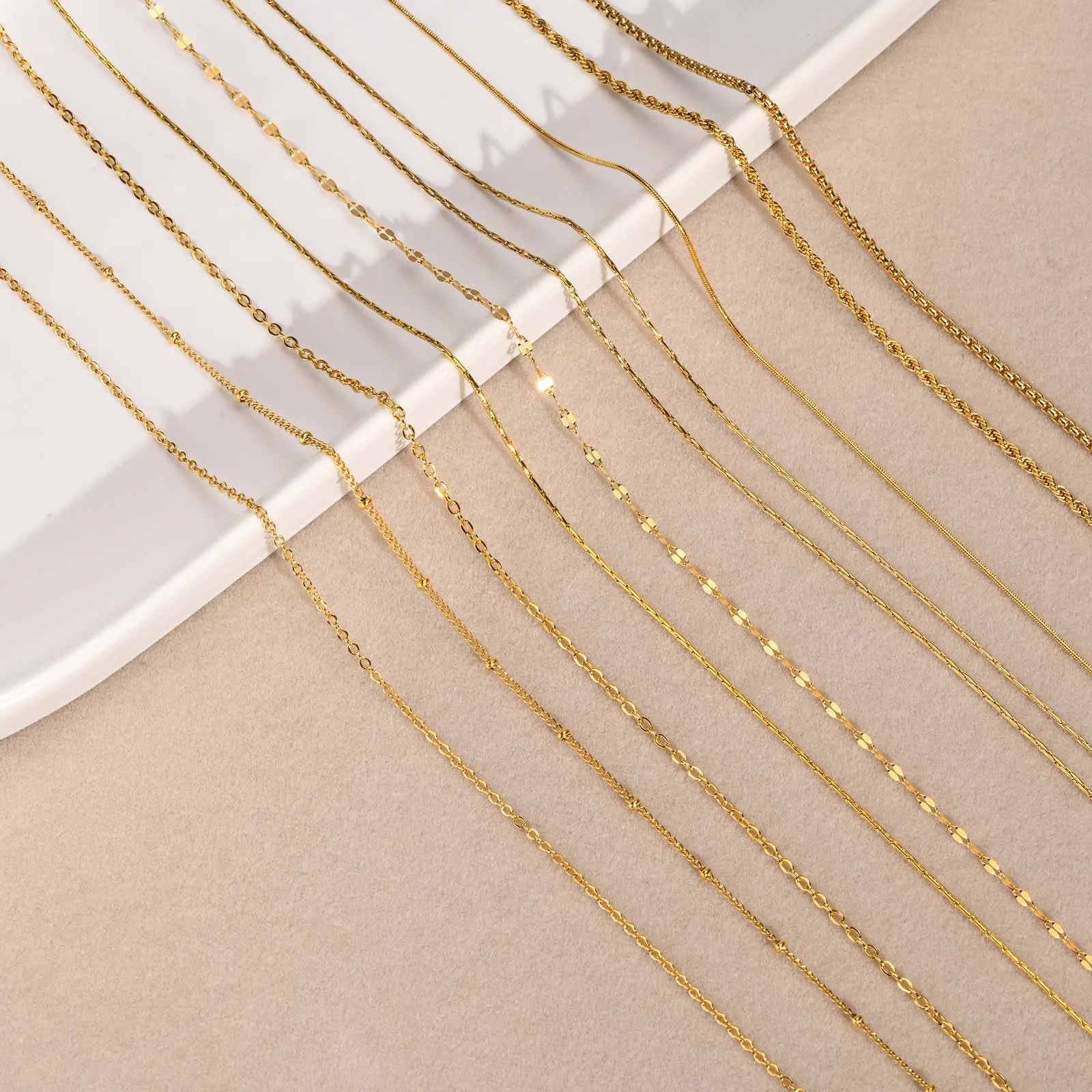 HOVANCI Stainless Steel Jewelry for Women Non Tarnish Gold Carabiner Customizable Necklace Wholesale