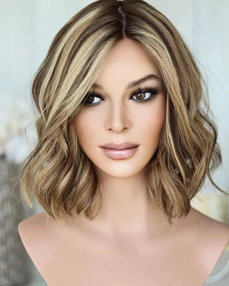 Glueless Full Lace Wig Loose Wave With Cuticle Aligned Human  Hair Highlight  Wigs Transparent Lace for Best Choice