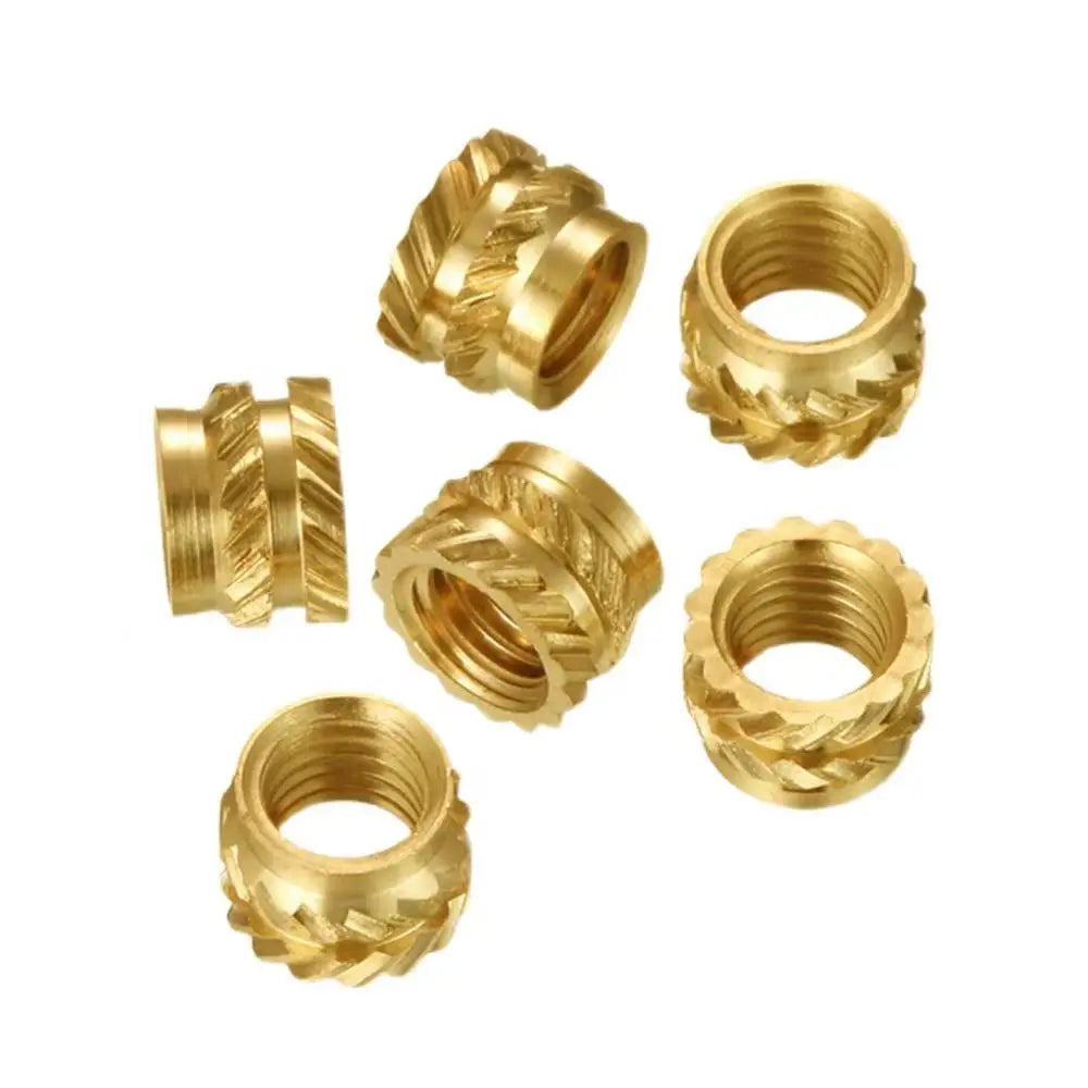 Customized Brass CNC Machined Thread Insert Parts for Mining Water Treatment Healthcare Applications ISO Standard Fully Threa