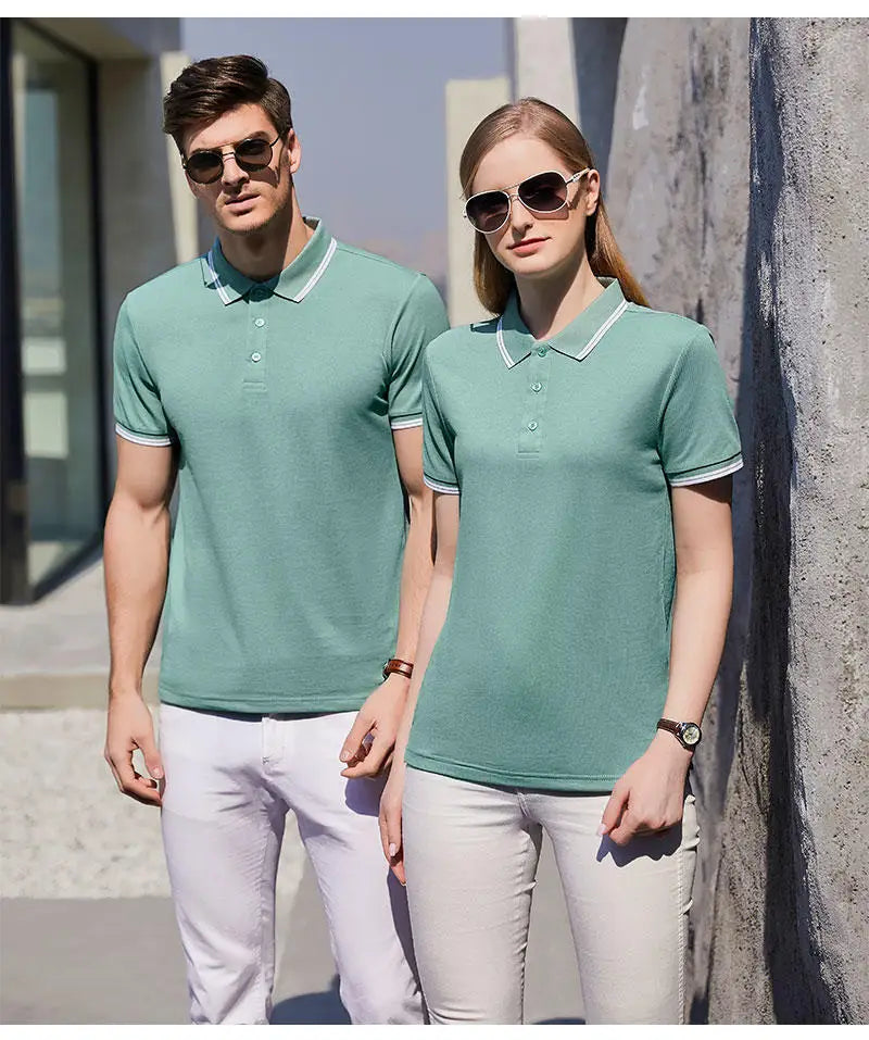 Golf Clothing Embroidered Printed Custom Design Plain White Black Cotton Polyester Fit Blank Men Golf Polo T Shirts