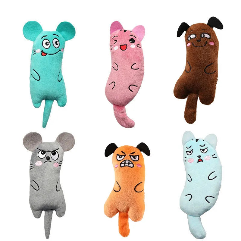 2023 New Cat Indoor Plush Interactive Toys Emojis Catnip Toys Cat Toys