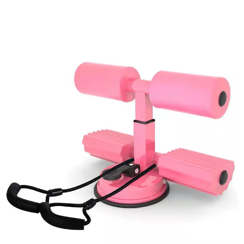 Portable Strong Suction Cups Yoga Home Workout Massage Roller Abs Master Assistant Device Drawstring Sit up Exercise Equipmen