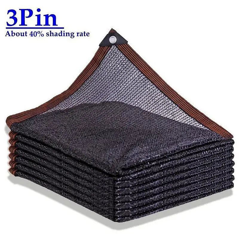 3 Pin 2mx4m Black HDPE Anti-UV Sun Shade Net Gazebo Shelter Outdoor Pergola Canopy Sun Cover Agriculture Greenhouse Sunshade 