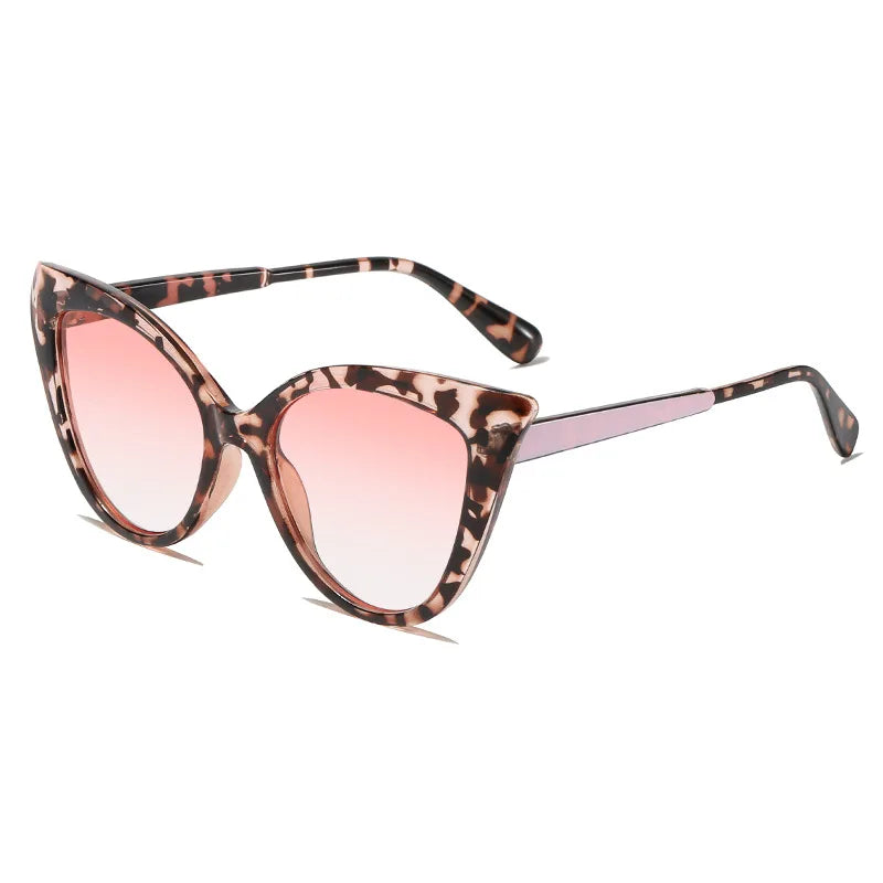 Lmamba 22033 New Arrival Fashion Trendy Brand Big Frame Cat Eye Retro Vintage Shades Women Men Sunglasses
