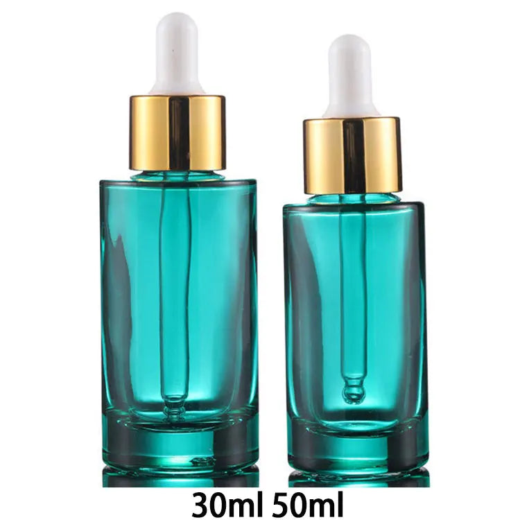 30ml 50ml Custom Logo Elegant Antique Empty 30ml 50ml Cosmetic Essential Oil Bottle Glass Dropper