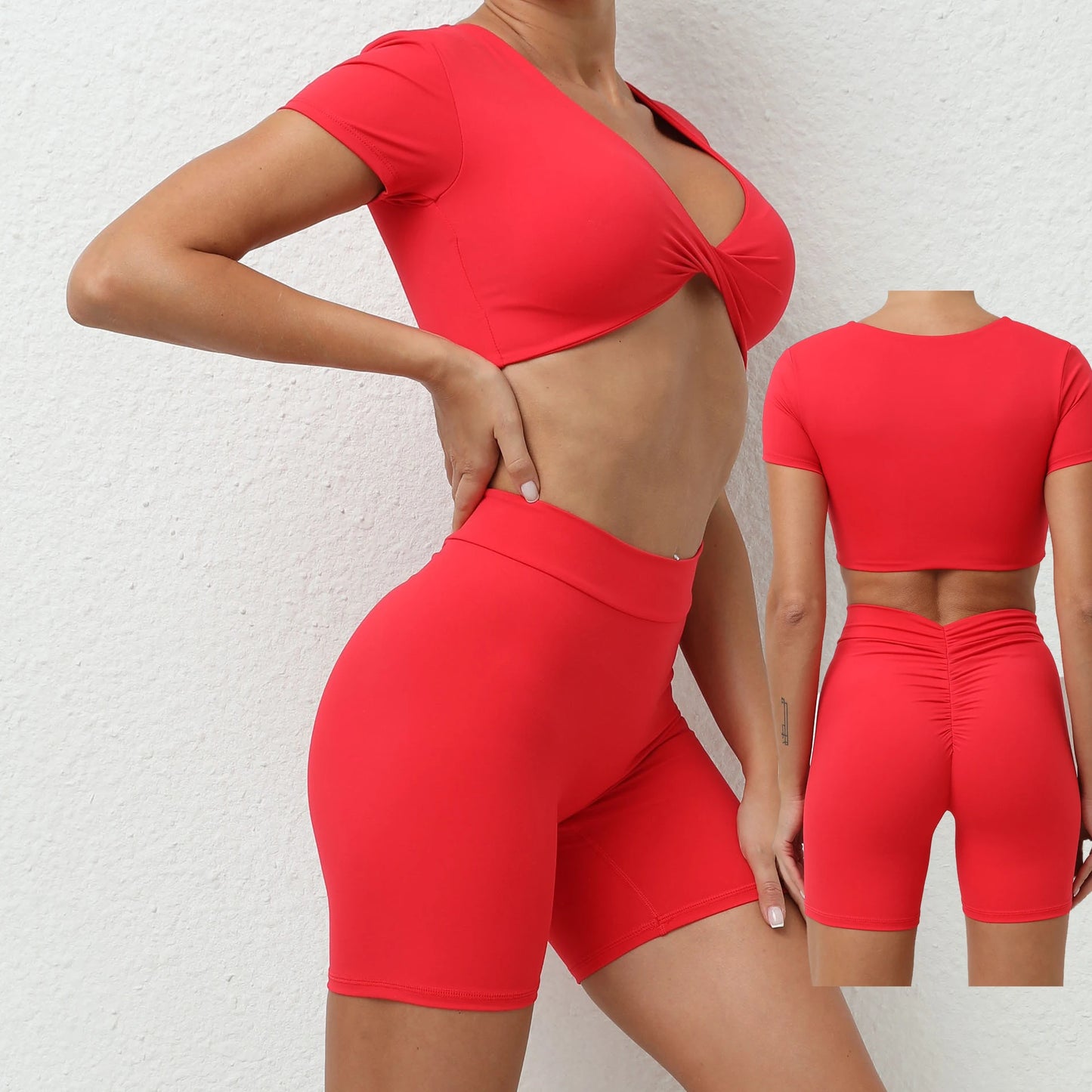 Custom LOGO 2Pcs Suit Sports Clothes Workout Fitness Yoga Wear Workout Clothing Yoga Sets Gym Fitness Sets for Women