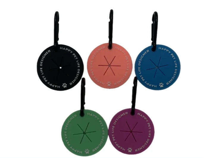 Upgraded PVC Pet Poop Bag Holder with Waterproof Rubber Waste Bag Clip Leash Dispenser for Dog Pet Waste Disposal