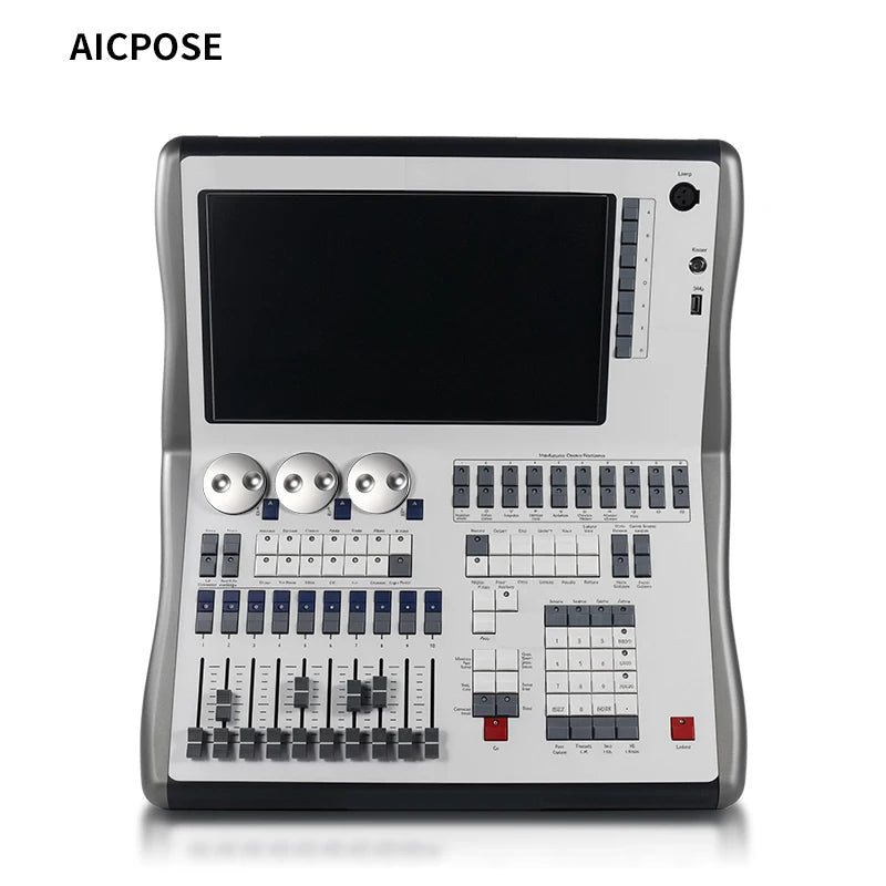 Aicpose IP33 Stage Lighting Control Console 20 Custom Macro Function Keys DMX Quartz Controller 2-Year Warranty for