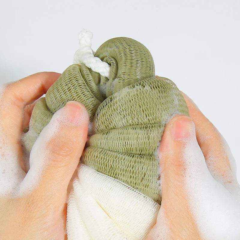 Pumpkin 50g Loofah Bath Sponge Exfoliating Body Scrubber Mesh Shower Pouf Bath Flower Ball Sponge