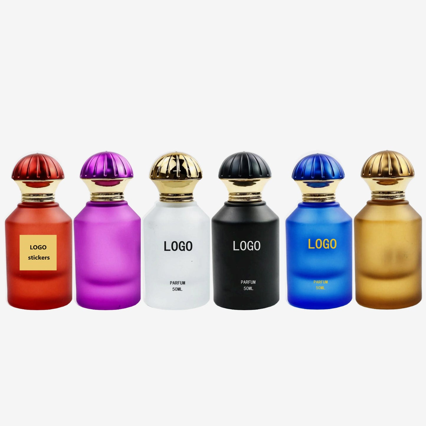 Customized 30ml 50ml High-end Perfume Spray Bottle  Cylindrical Frosted Glass Perfume Bottle  Recyclable Perfume Bottle