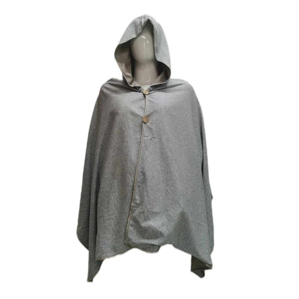Sinkery Wearable Faraday Protection Shawl-Sinkery-EMF Shawls Spring 100% Cotton Anti-Bacterial Women's Solid Long Shawl Needl