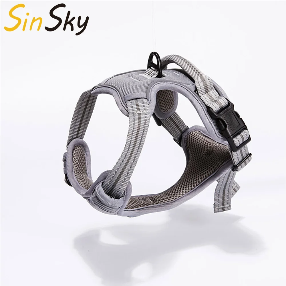 SinSky New Style Custom Dog Harness Comfortable Adjustable No Pull Nylon Training Dog Harness Personalized First Rate Dog Ves